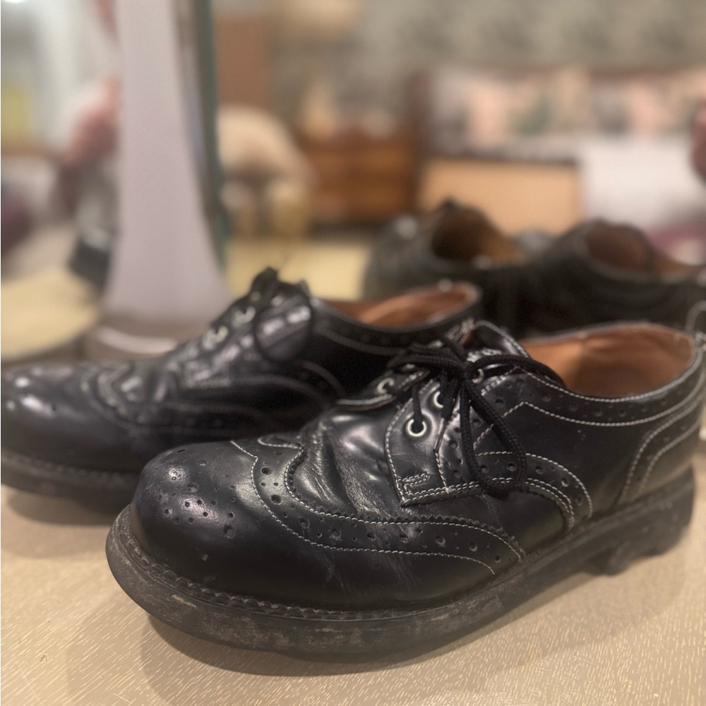 Fluevog Classic Black Leather Men's Shoes